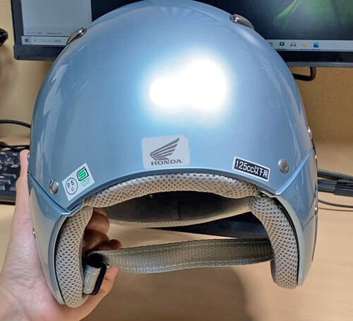 HONDAのヘルメット「amifine FH1B」の後頭部