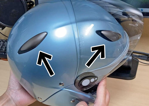 HONDAのヘルメット「amifine FH1B」の上部のベンチレーション