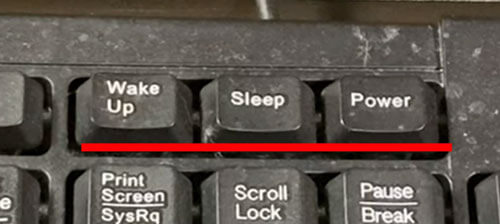 パソコンの起動に関するBUFFALOのキーボードのキー