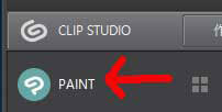 CLIP STUDIOのメニュー