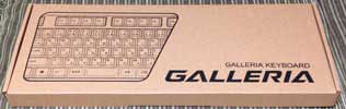 ガレリアXTのキーボード