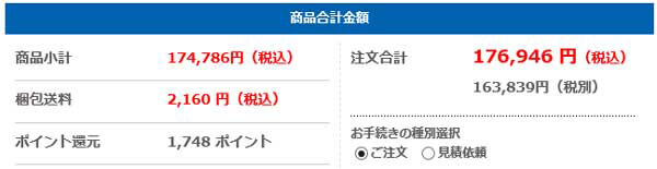 ガレリアXT購入価格