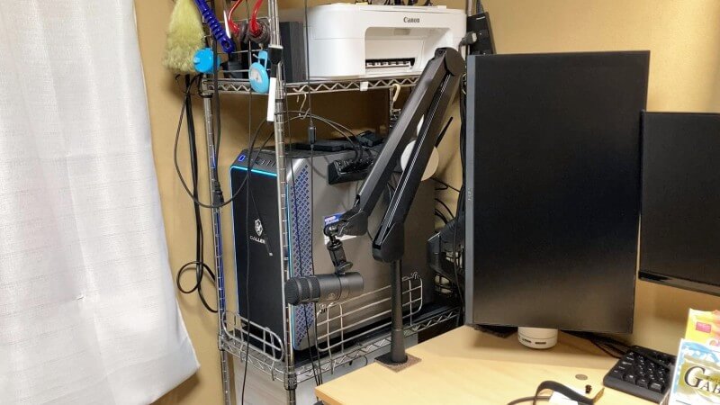 取り付けたElgato Wave Mic Arm