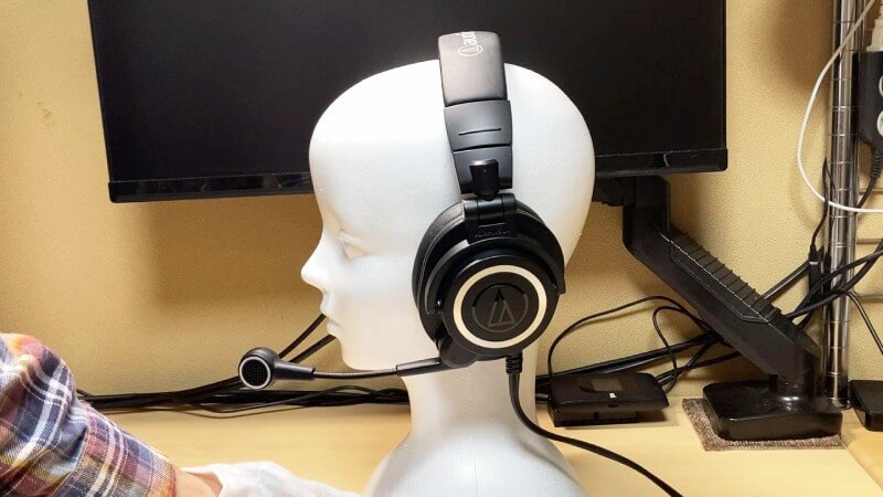 横から見たATH-M50xSTS