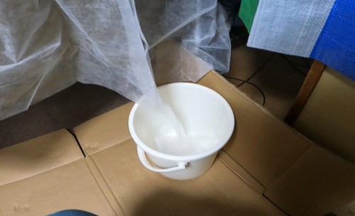 エアコンの洗浄カバーのホース