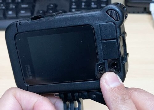 GoPro hero9のメディアモジュラーのマイクのジャック