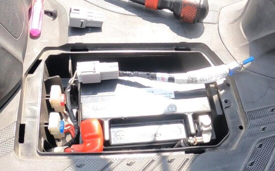 アドレス125のモードセレクトスイッチ