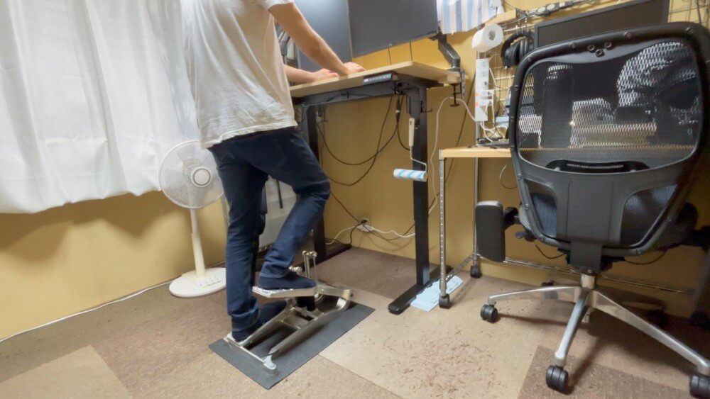 後ろから見たXiserのステッパー